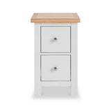 Farrow White Slim Bedside Cabinet