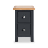 Farrow Charcoal Slim Bedside Cabinet