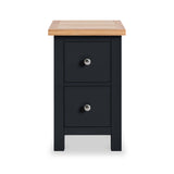 Farrow Black Slim Bedside Cabinet