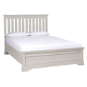 Melrose Cotton White Painted Double Bed Frame from Roseland Furniture