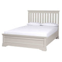 Melrose Cotton White Painted 4ft 6 Wooden Bed Frame from Roseland Furniture