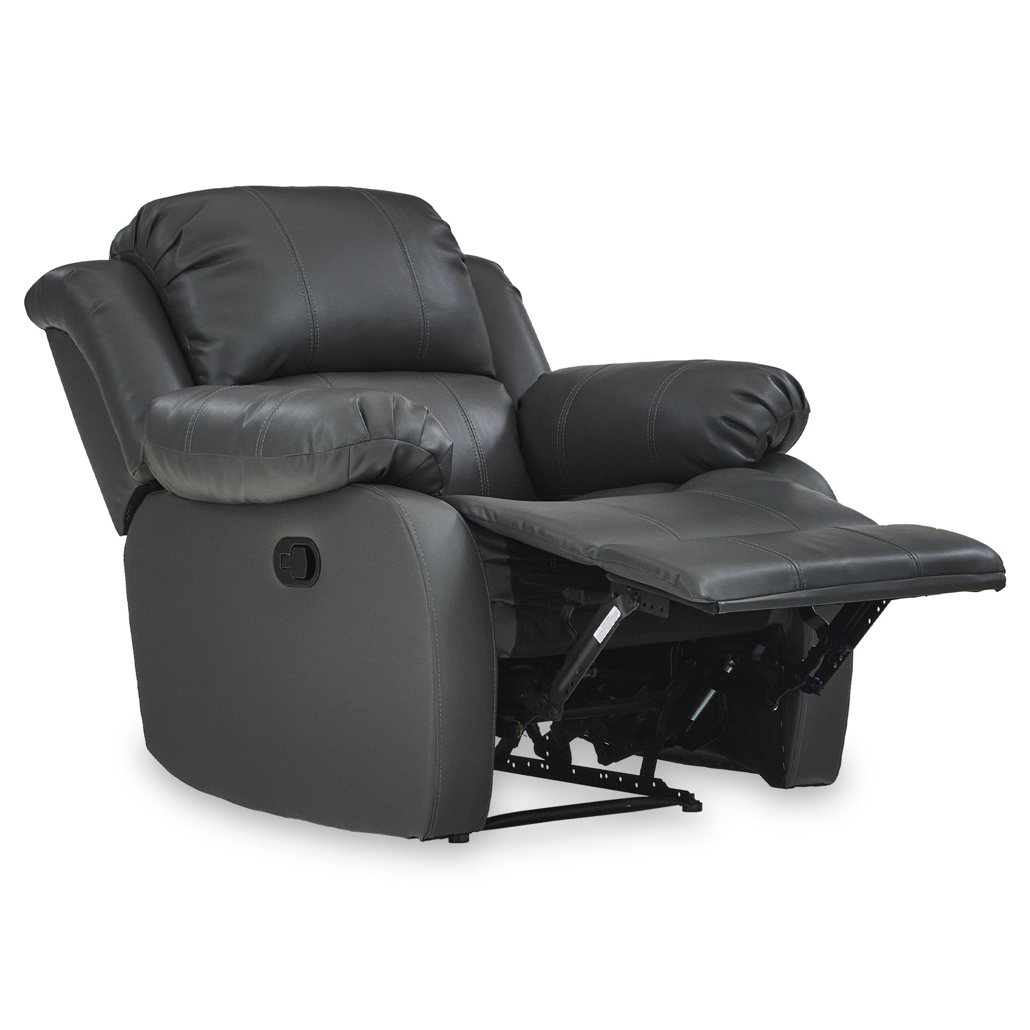 Anton bonded leather store reclining leather armchair