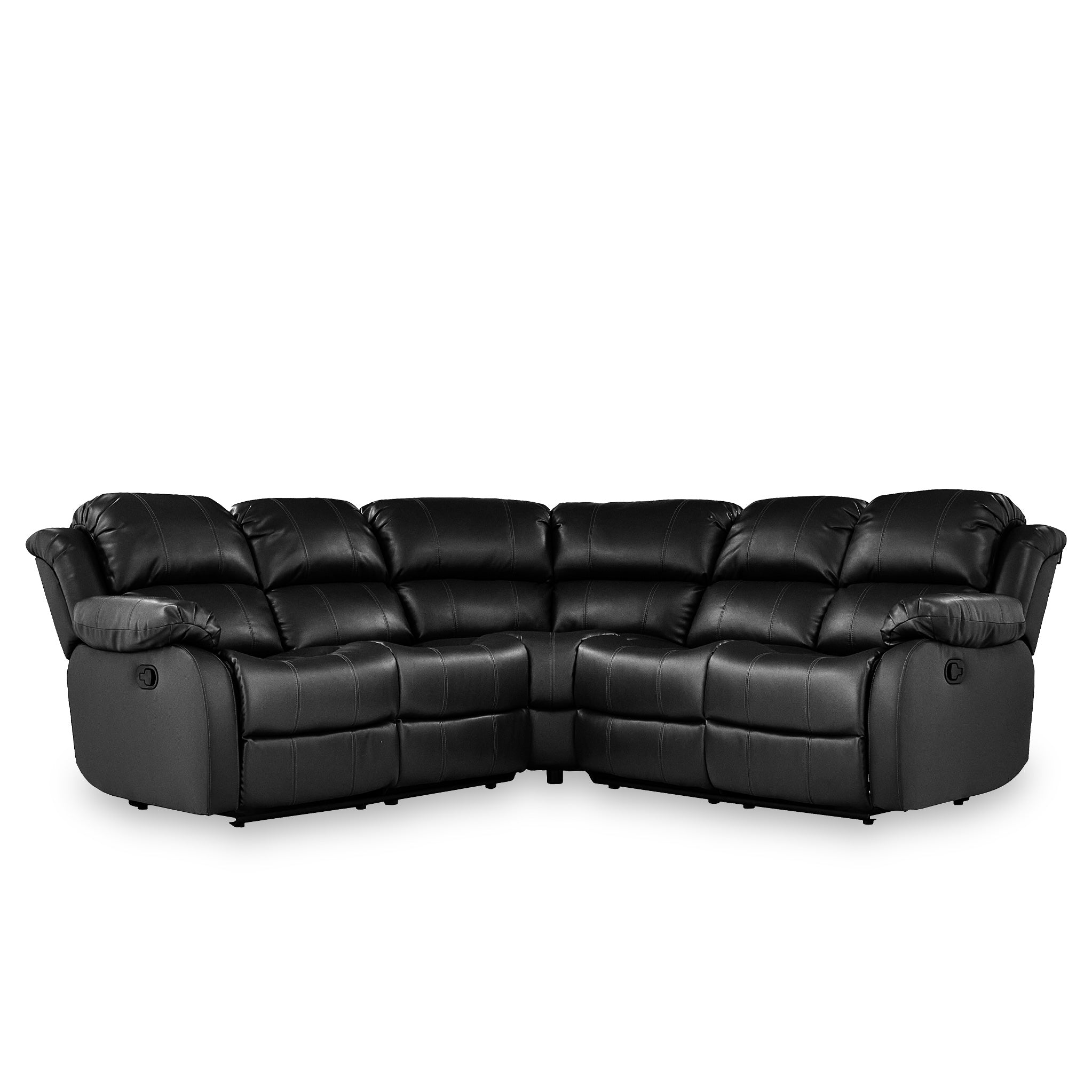 Leather reclining clearance sofa sectional