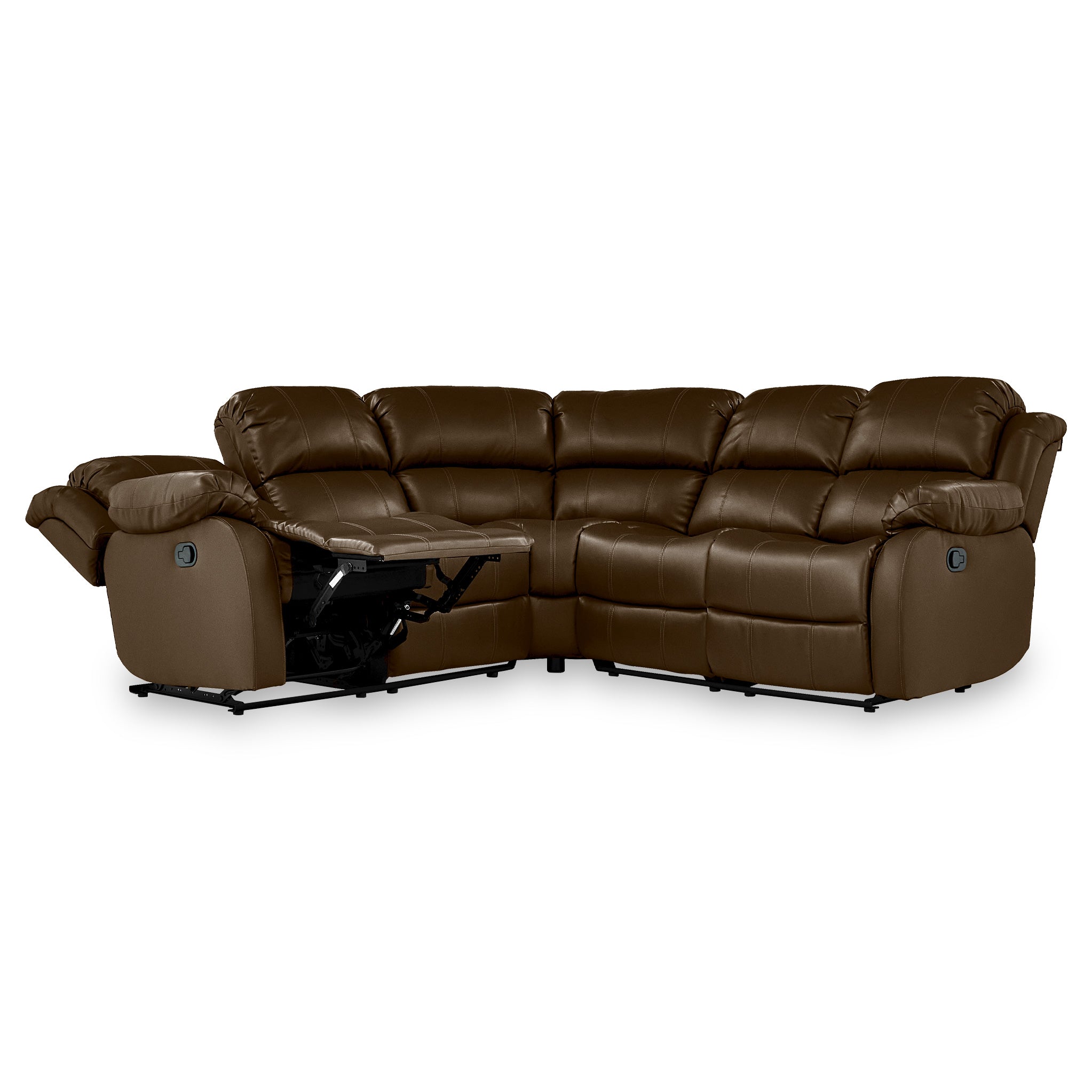 Anton bonded leather reclining deals leather armchair