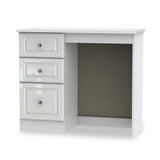 Kinsley White Gloss Dressing Table with Stool from Roseland