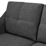 Justin Charcoal Left Hand Chaise Couch