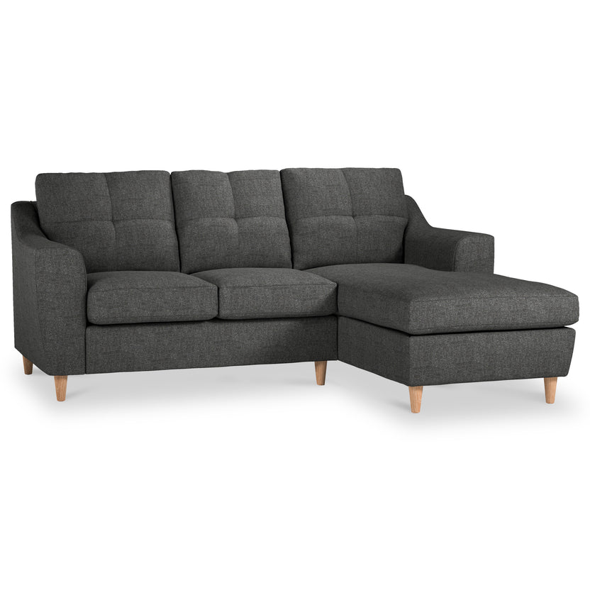 Justin 3 Seater Chaise Sofa | Traditional Tufted Couch | Roseland ...
