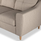 Justin Oatmeal Left Hand Chaise Sofa