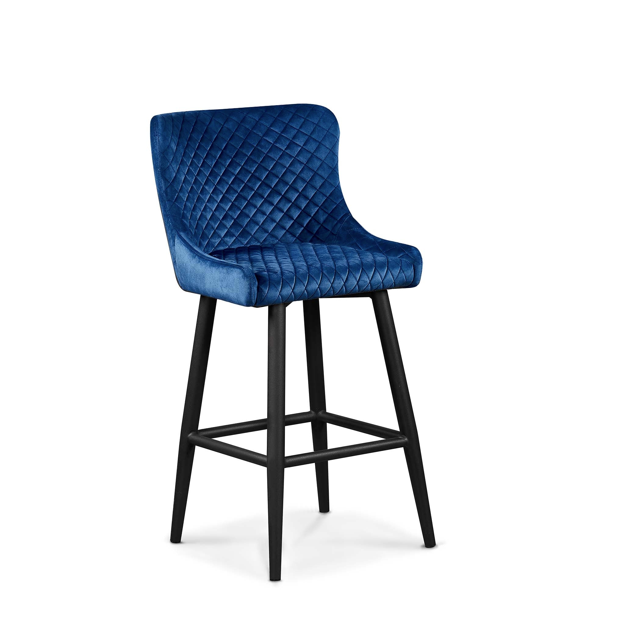 Montreal bar stool charcoal shop velvet