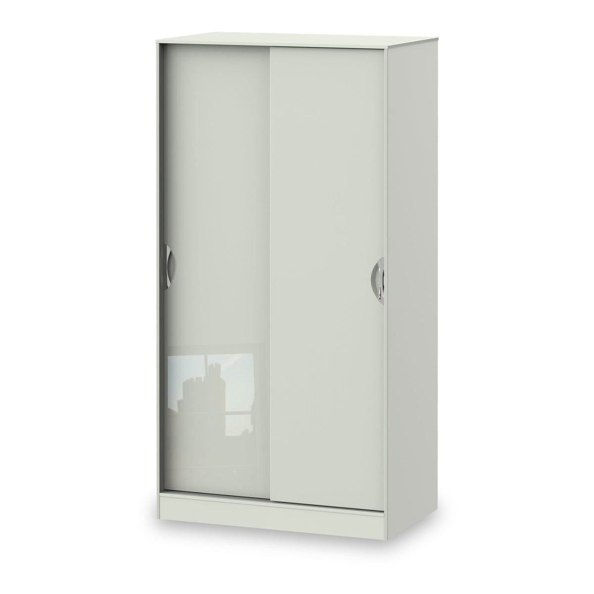 Beckett Cream Gloss Sliding Wardrobe from Roseland