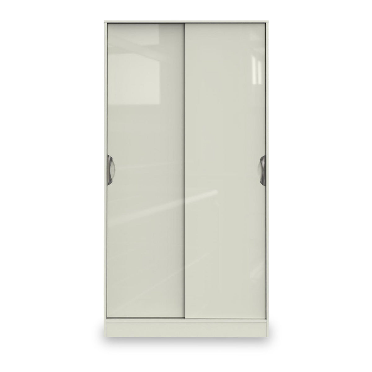 Beckett Cream Gloss Sliding Wardrobe from Roseland