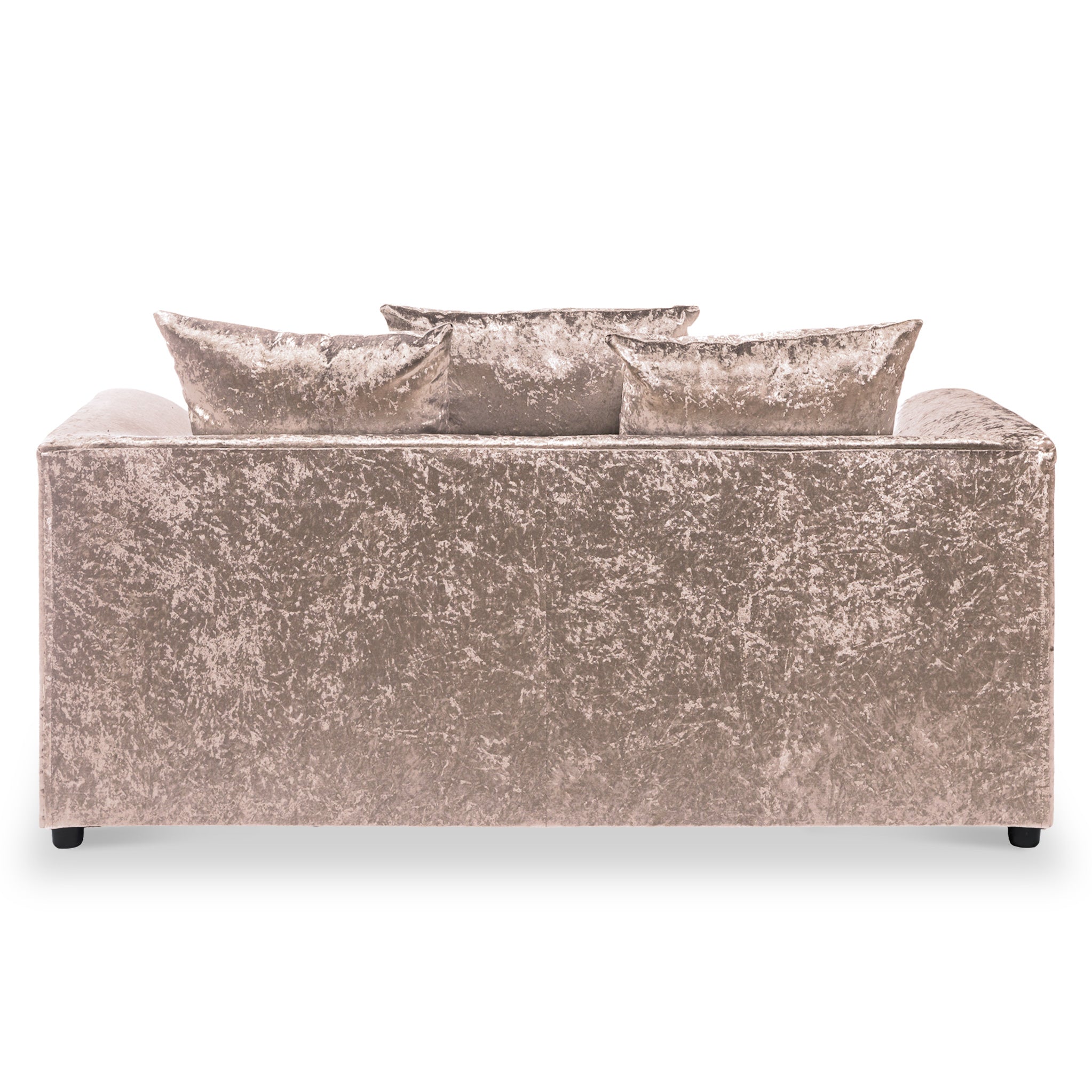 Gold crushed velvet deals sofa