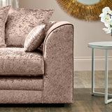 Tamara Mink Crushed Velvet 3 Seater Sofa