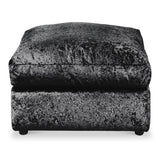 Tamara Black Crushed Velvet Footrest