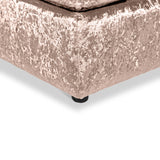 Tamara Mink Crushed Velvet Footstool