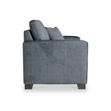 Chester Navy Hopsack Snuggler Armchair