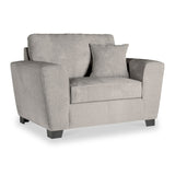 Chester Pewter Hopsack Snuggler Armchair from Roseland Furniture