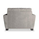 Chester Pewter Hopsack Snuggler Armchair