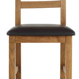 Harvey Dining Chair - Brown Faux Leather