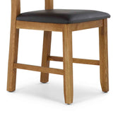 Harvey Dining Chair - Brown Faux Leather