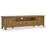 Broadway Oak 210cm Extra Large TV Unit from Roseland Furniture