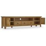 Broadway Oak 210cm Television Cabinet