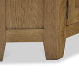 Broadway Oak Corner TV Unit with Door