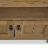 Broadway Oak Corner TV Unit with Door