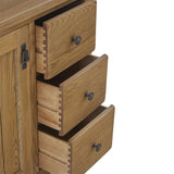 Broadway Oak Mini Sideboard with Side Drawers