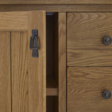 Broadway Oak Mini Sideboard with Side Drawers