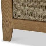 Broadway Oak Hallway Bench with Baskets