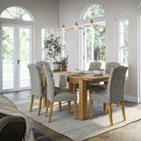 Broadway Oak Small Butterfly Extending Table for Dining Room