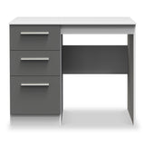 Blakely Grey and White 3 Drawer Dressing Table