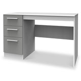 Blakely Grey and White 3 Drawer Storage Desk