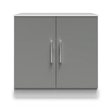 Blakely Grey and White 2 Door Cabinet