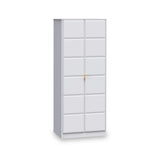 Harlow White 2 Door Panelled Wardrobe from Roseland