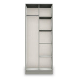 Hudson Tall Open Shelf Unit in Grey by Roseland Furniture