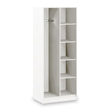 Hudson Tall Open Shelf Unit in White by Roseland Furniture