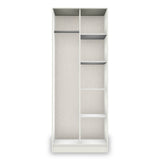 Hudson Tall Open Shelf Unit in White by Roseland Furniture