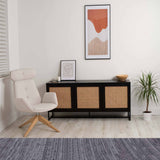 Mia Black Smart Sideboard Cabinet Lifestyle