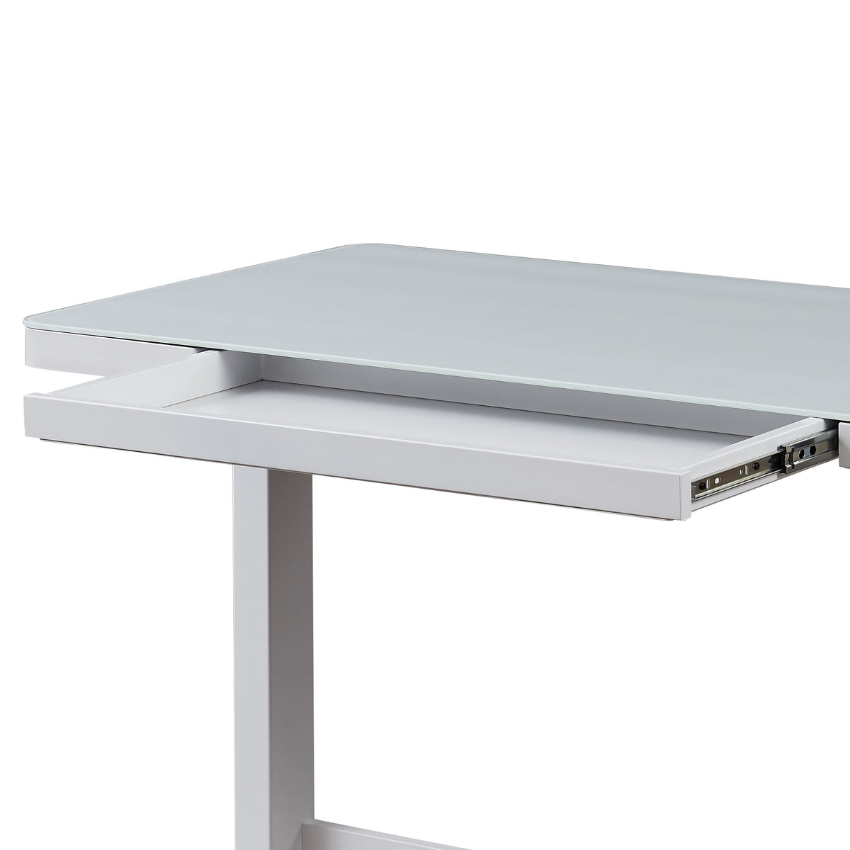 Juno White Wireless Smart Office Desk with drawer