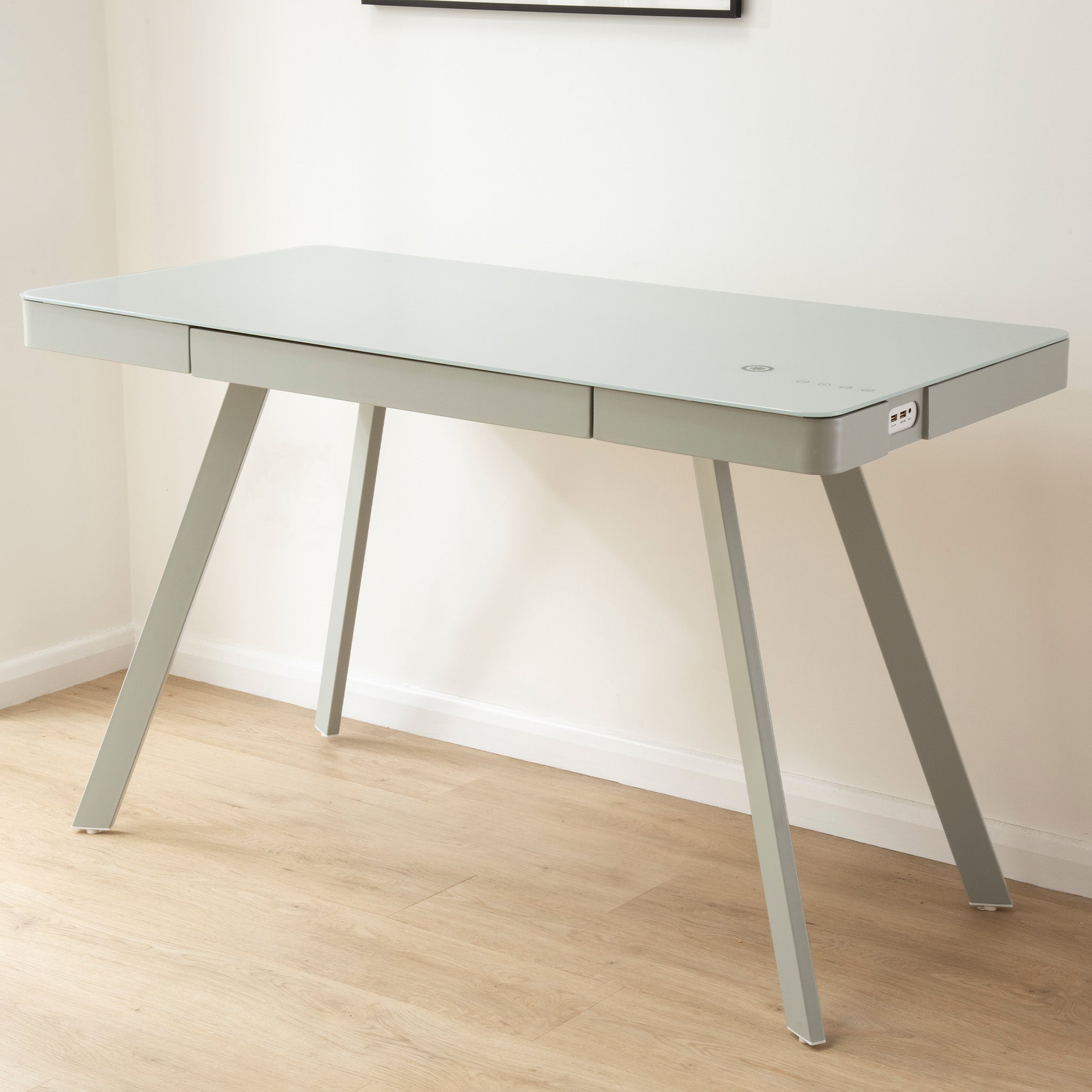 Light deals grey desk