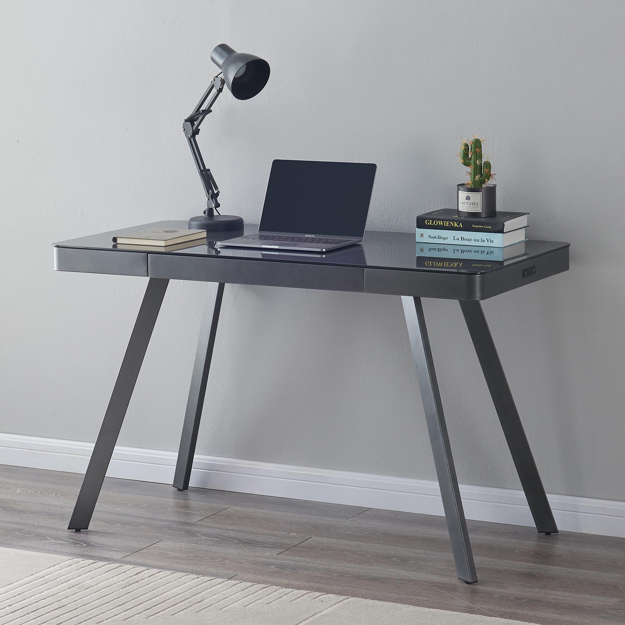 Simple living actuate espresso deals mobile computer desk