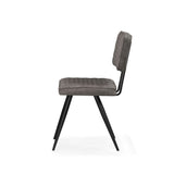 Flynn Dining Chair - Grey PU Faux Leather