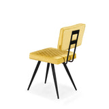 Flynn Dining Chair - Mustard Velvet