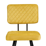 Flynn Dining Chair - Mustard Velvet