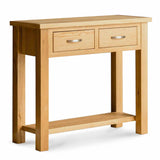 The London Oak Console Table by Roseland Furniture