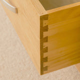 London Oak Bedside Chest - Dovetail joints on drawer