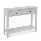 Elgin Grey Large Console Table by Roseland Furniture