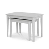 Elgin Grey Nest of Tables - Side view when nested